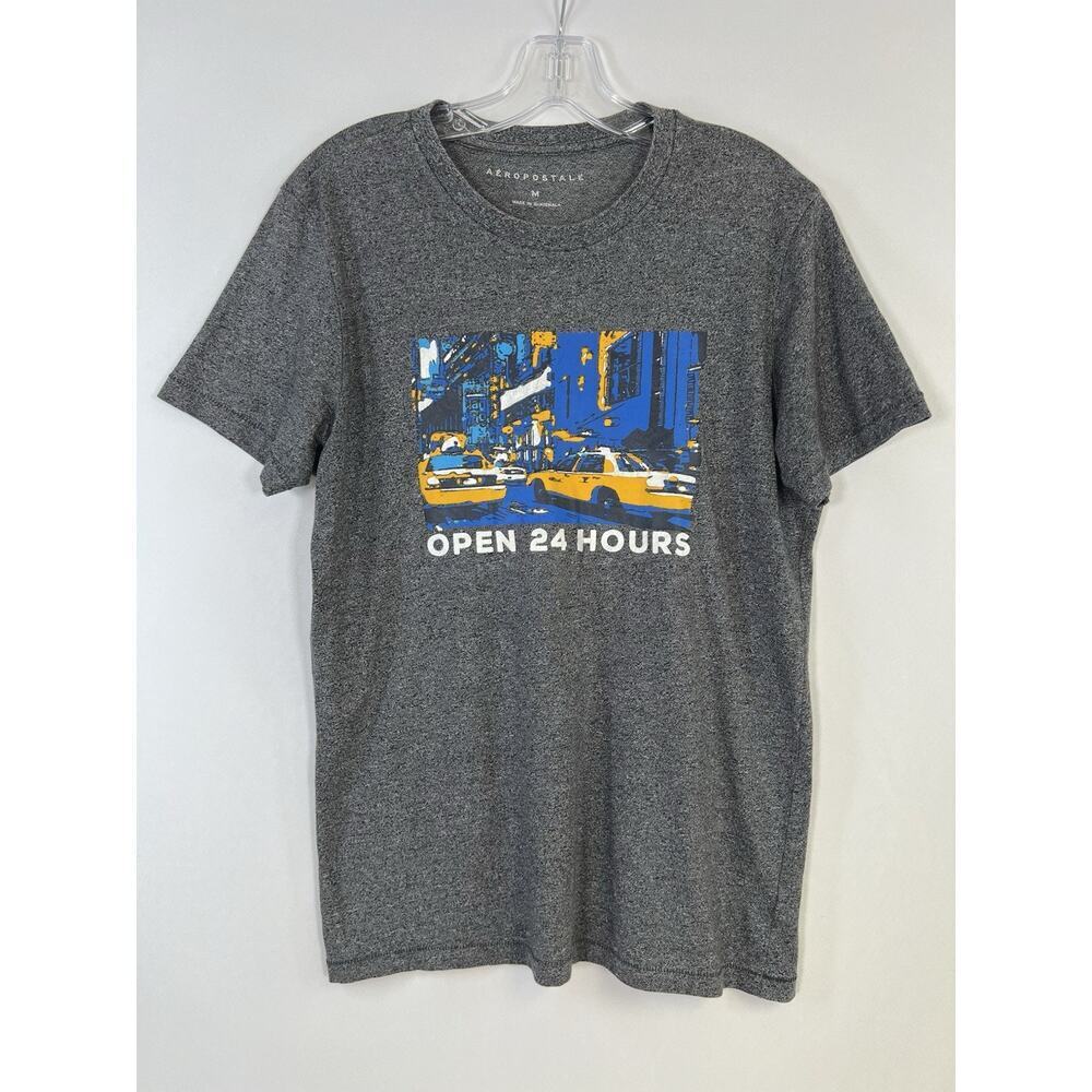 Vintage Aeropostale Graphic Print Single Stitch T Shirt Y2K 90s Tee Men’s Size M